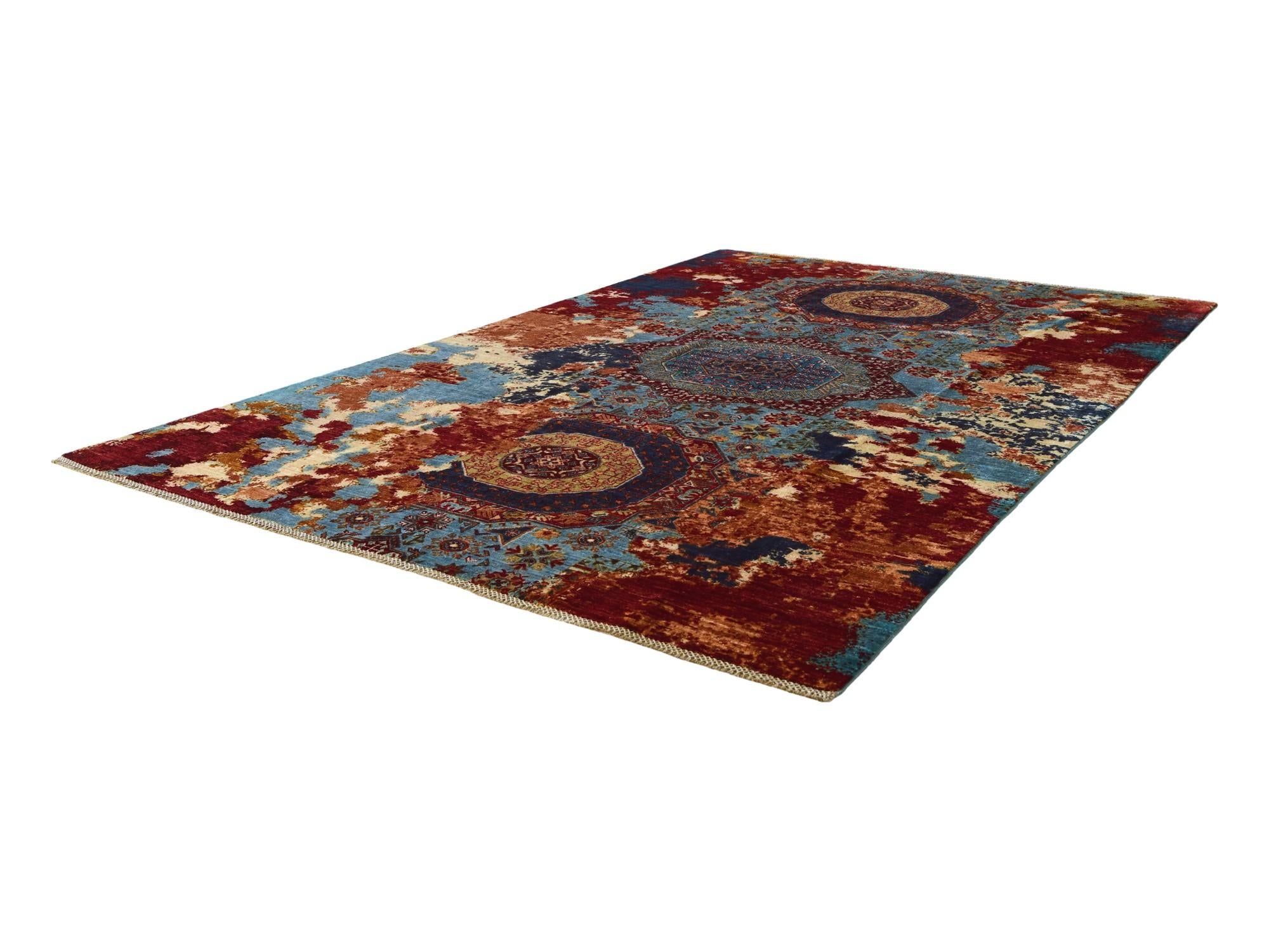 6' 8 x 9' 11 Hand Knotted Mamluk Ziegler Rug