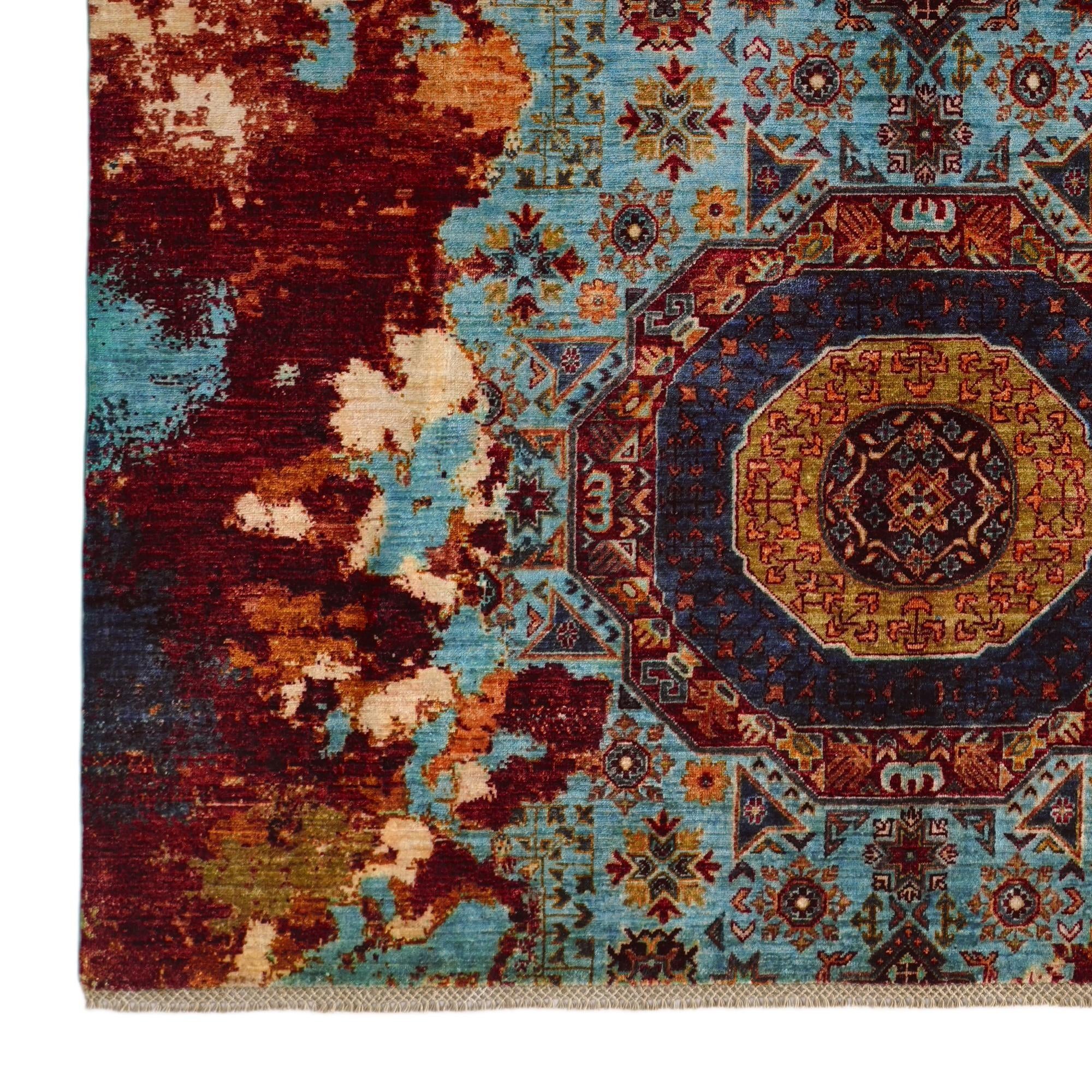 6' 8 x 9' 11 Hand Knotted Mamluk Ziegler Rug