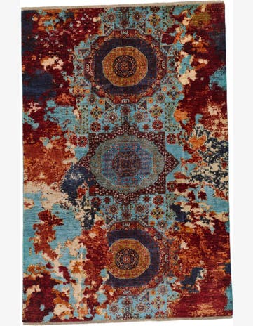 6' 8 x 9' 11 Hand Knotted Mamluk Ziegler Rug