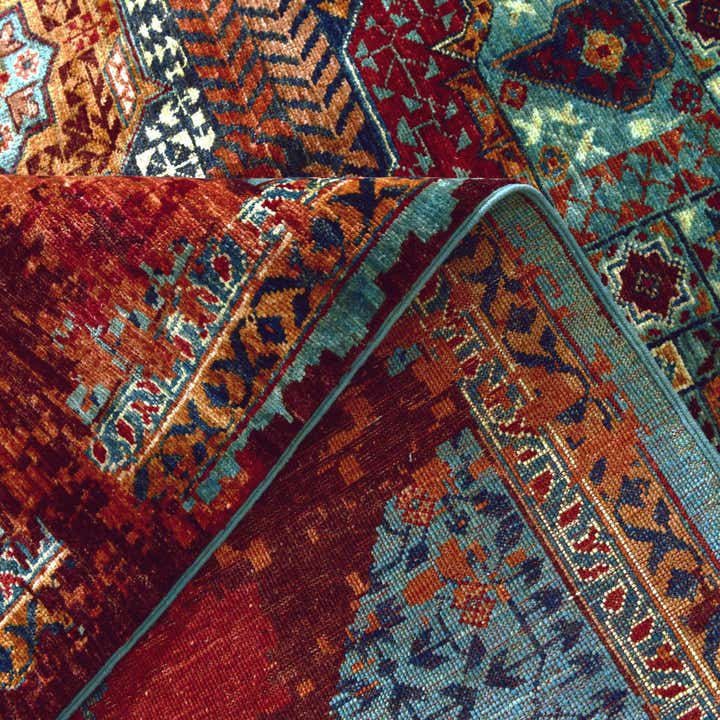 8' 10 x 10' 3 Hand Knotted Mamluk Ziegler Rug
