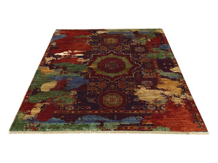 5' 3 x 6' 5 Hand Knotted Mamluk Ziegler Rug