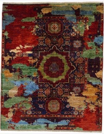 5' 3 x 6' 5 Hand Knotted Mamluk Ziegler Rug