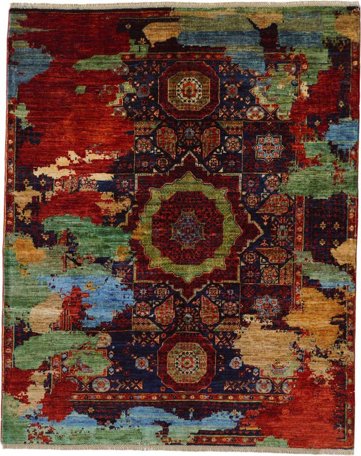 5' 3 x 6' 5 Hand Knotted Mamluk Ziegler Rug