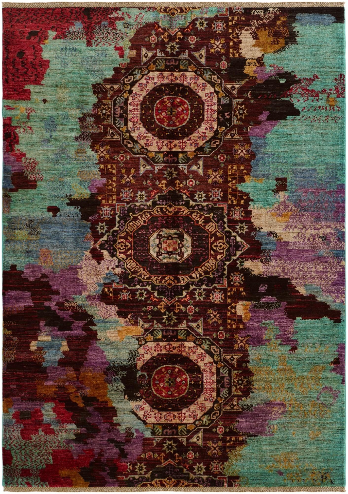 5' 8 x 7' 10 Hand Knotted Mamluk Ziegler Rug