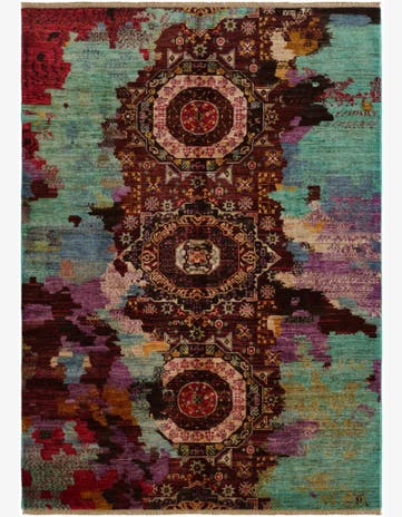 5' 8 x 7' 10 Hand Knotted Mamluk Ziegler Rug
