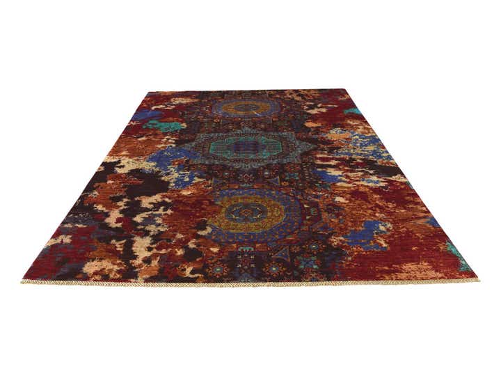 6' 8 x 9' 10 Hand Knotted Mamluk Ziegler Rug
