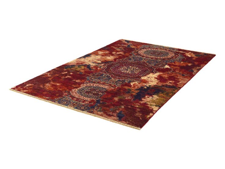 Detail image of 4' 2 x 6' 3 Hand Knotted Mamluk Ziegler Rug