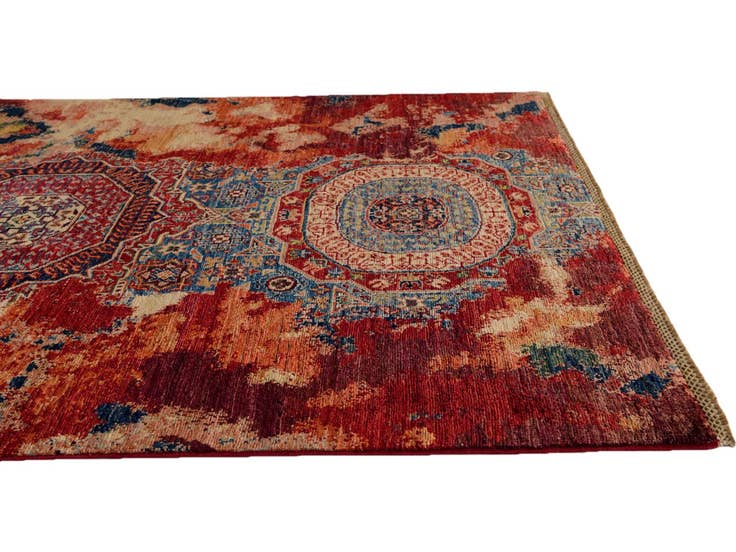 Detail image of 4' 2 x 6' 3 Hand Knotted Mamluk Ziegler Rug
