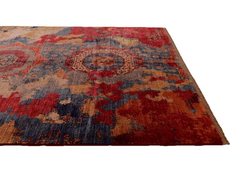 Detail image of 5' 9 x 8' 5 Hand Knotted Mamluk Ziegler Rug