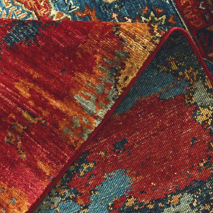 Detail image of 5' 9 x 8' 5 Hand Knotted Mamluk Ziegler Rug
