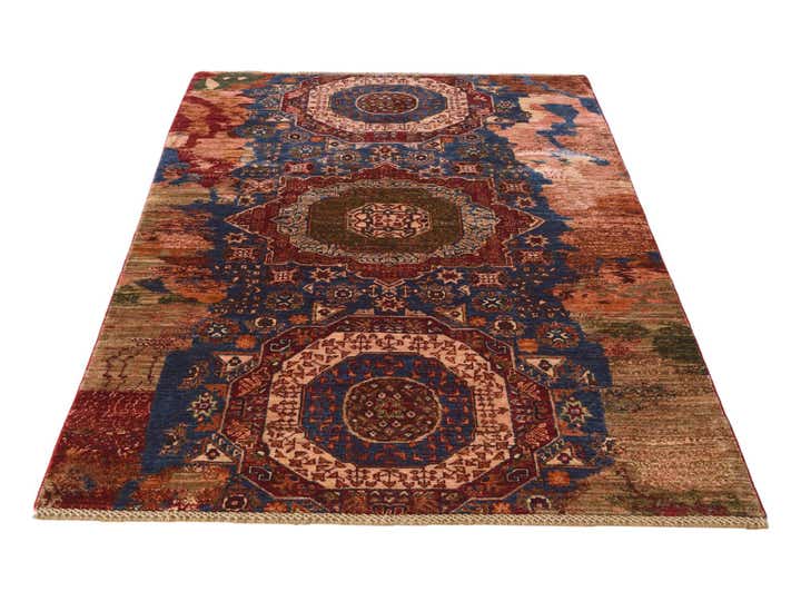 4' x 6' 4 Hand Knotted Mamluk Ziegler Rug