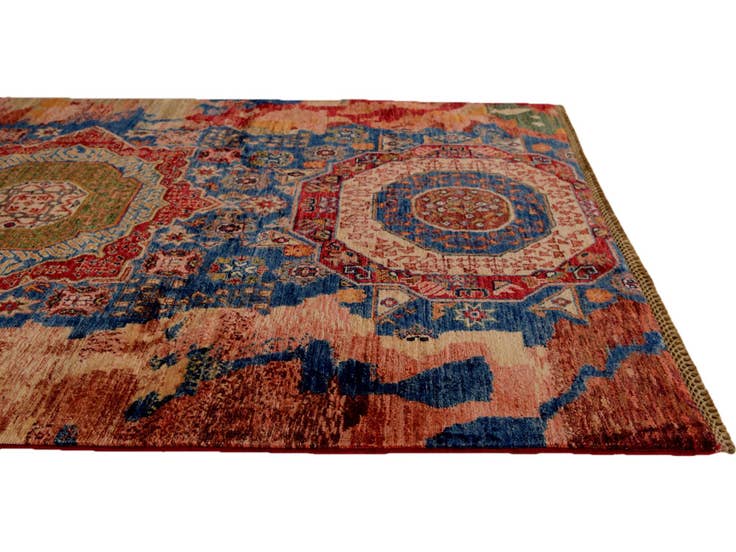 Detail image of 4' x 6' 4 Hand Knotted Mamluk Ziegler Rug
