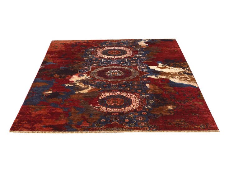 Detail image of 6' x 7' 7 Hand Knotted Mamluk Ziegler Rug