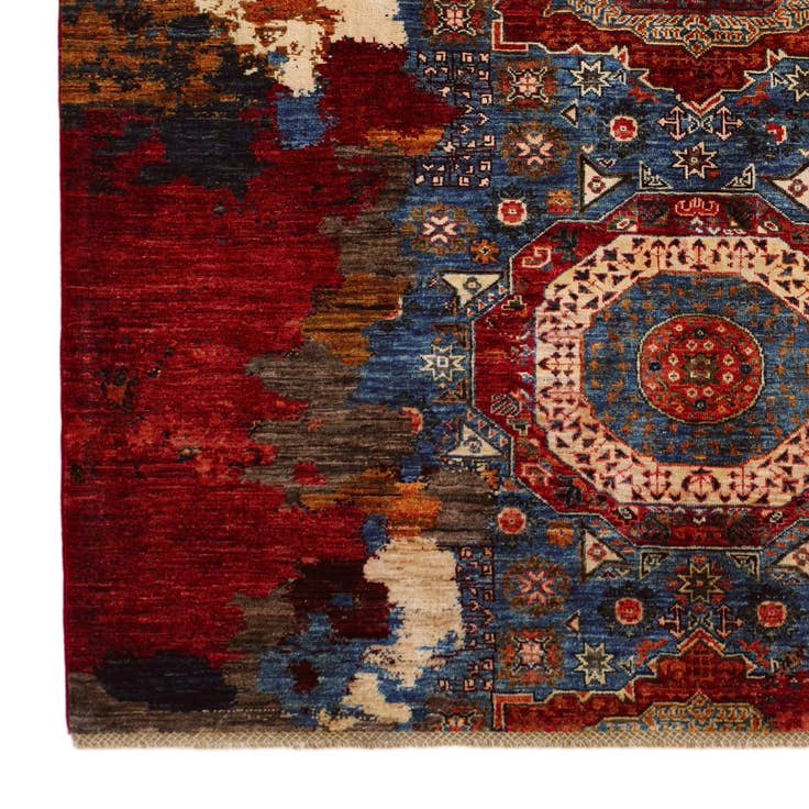 Detail image of 6' x 7' 7 Hand Knotted Mamluk Ziegler Rug