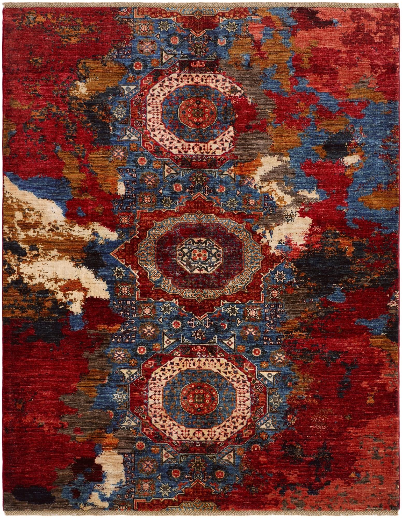 6' x 7' 7 Hand Knotted Mamluk Ziegler Rug