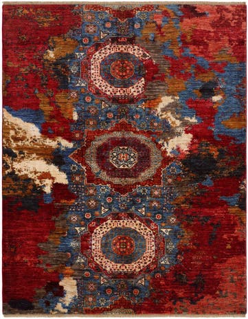 6' x 7' 7 Hand Knotted Mamluk Ziegler Rug