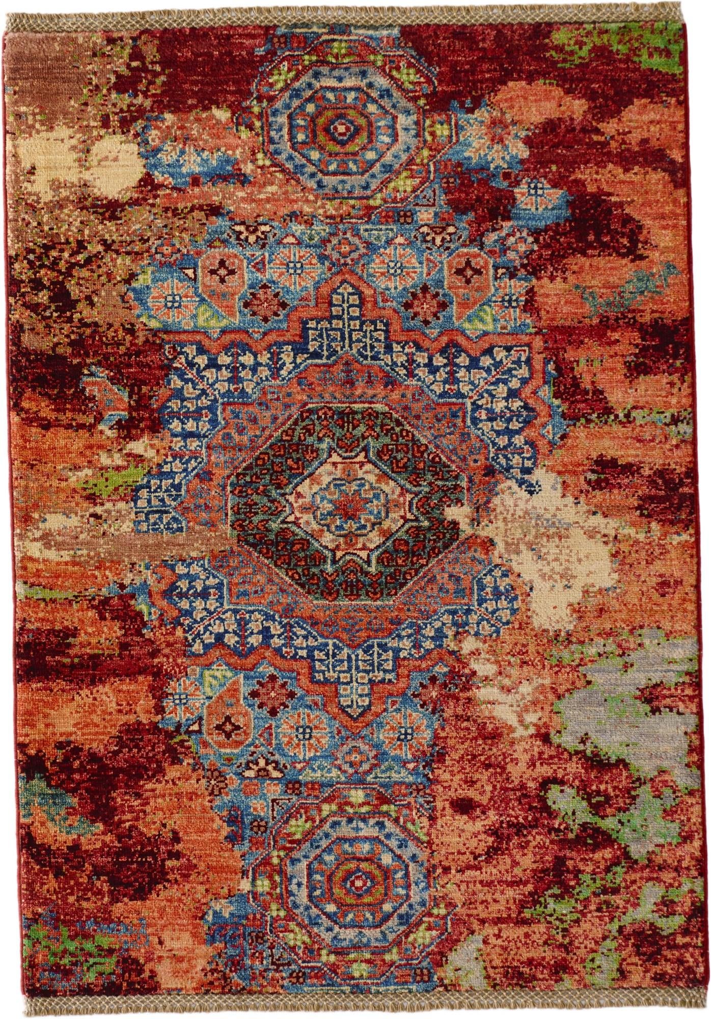 2' 10 x 4' Hand Knotted Mamluk Ziegler Rug