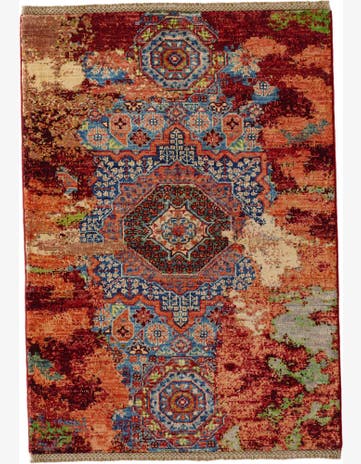 2' 10 x 4' Hand Knotted Mamluk Ziegler Rug