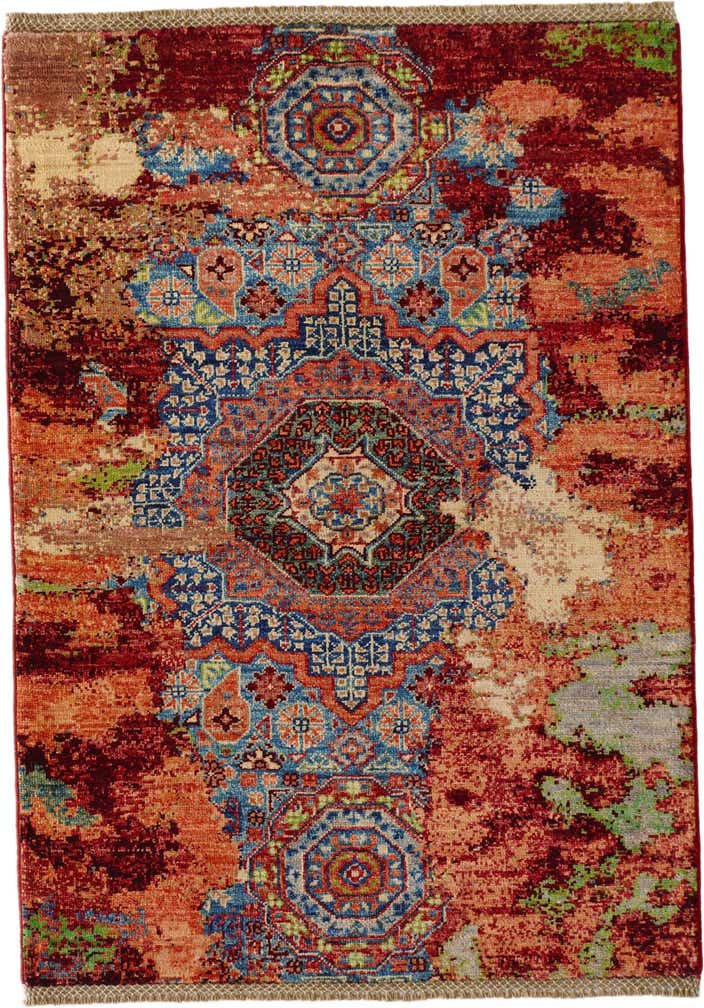 2' 10 x 4' Hand Knotted Mamluk Ziegler Rug