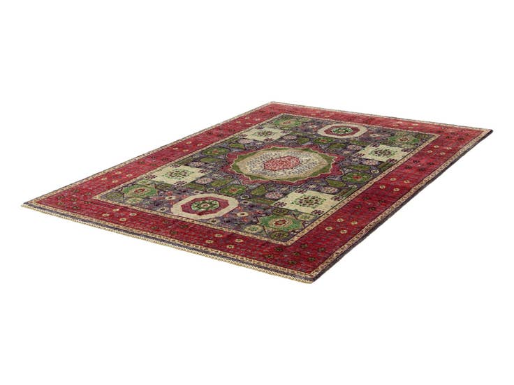 Detail image of 5' 6 x 7' 10 Hand Knotted Mamluk Ziegler Rug