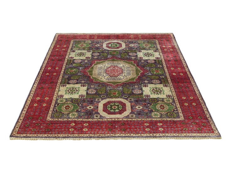 Detail image of 5' 6 x 7' 10 Hand Knotted Mamluk Ziegler Rug