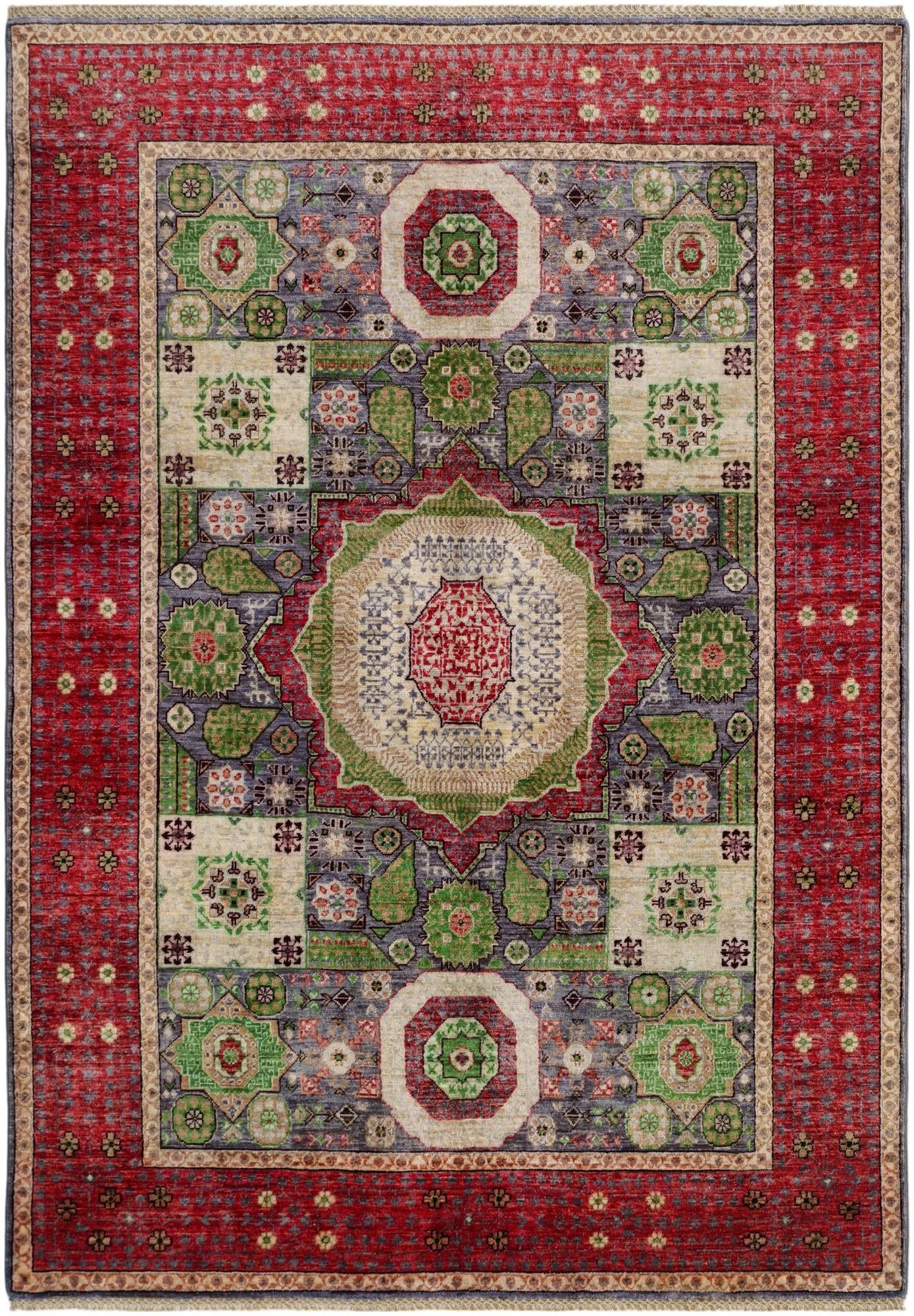 5' 6 x 7' 10 Hand Knotted Mamluk Ziegler Rug