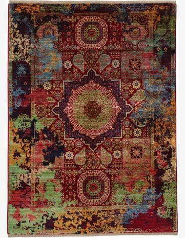 4' 11 x 6' 8 Hand Knotted Mamluk Ziegler Rug