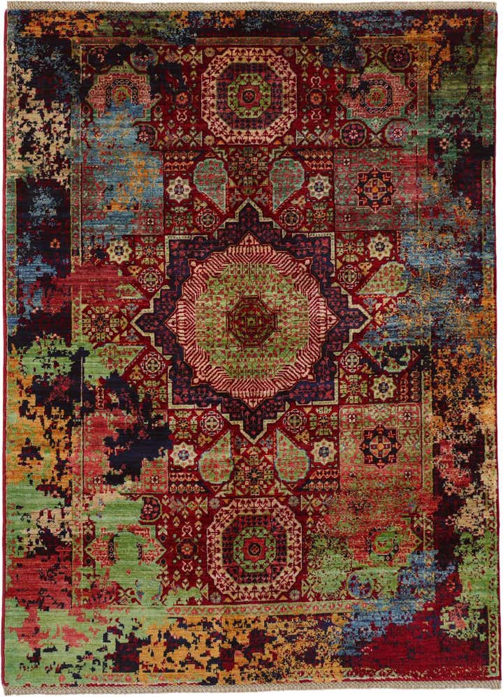 4' 11 x 6' 8 Hand Knotted Mamluk Ziegler Rug