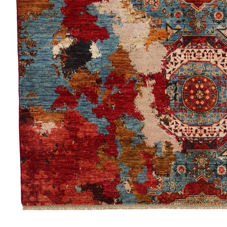 Detail image of 5' 9 x 8' 1 Hand Knotted Mamluk Ziegler Rug