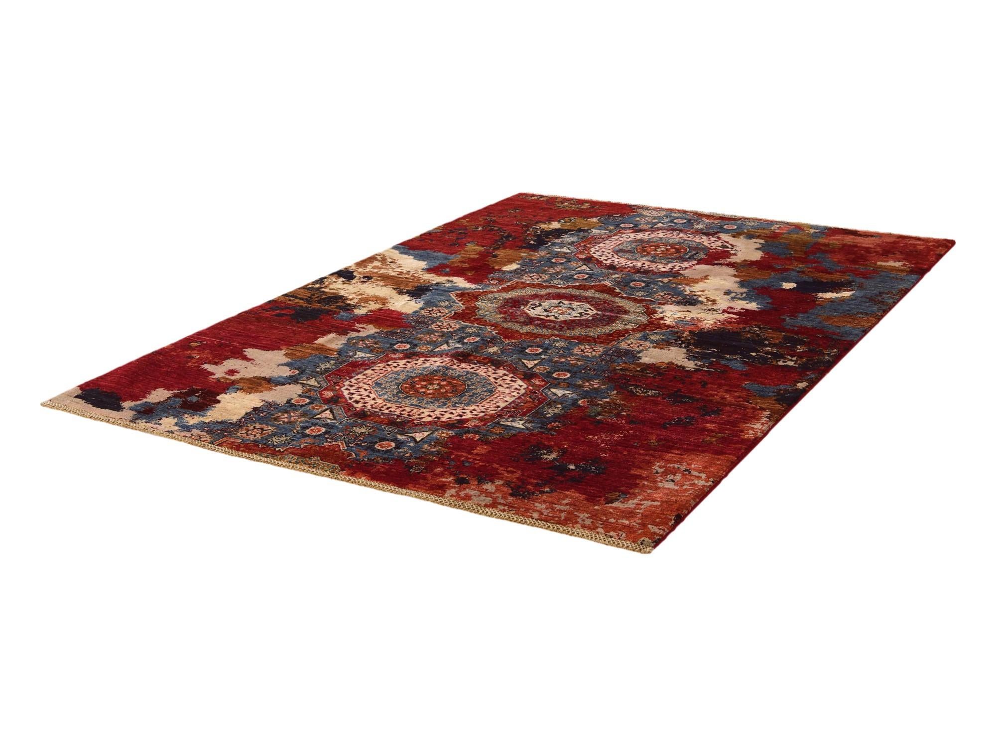 5' 8 x 8' 2 Hand Knotted Mamluk Ziegler Rug