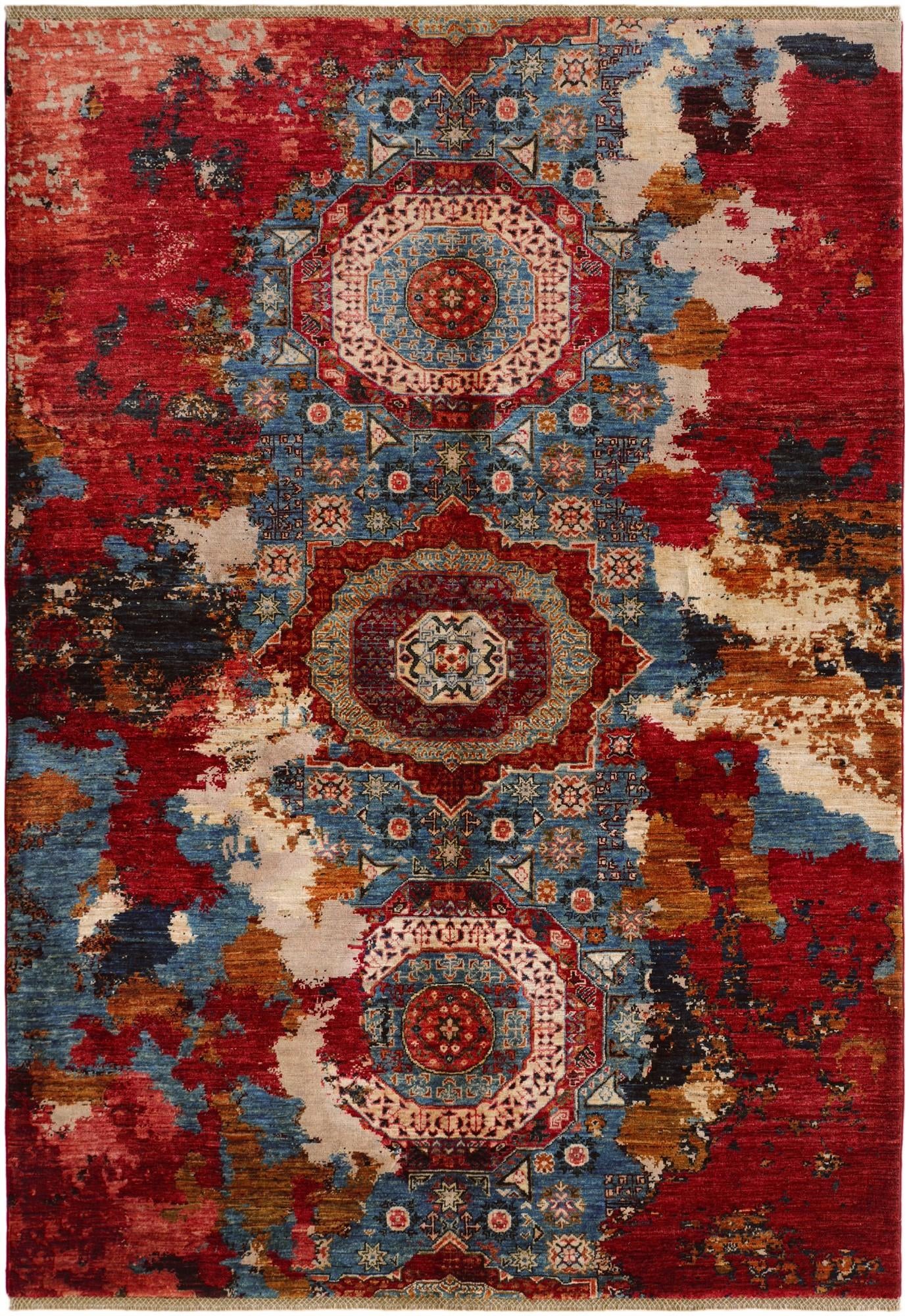 5' 8 x 8' 2 Hand Knotted Mamluk Ziegler Rug