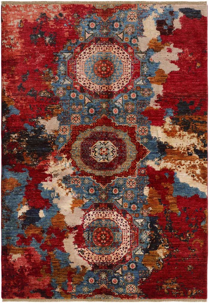 5' 8 x 8' 2 Hand Knotted Mamluk Ziegler Rug