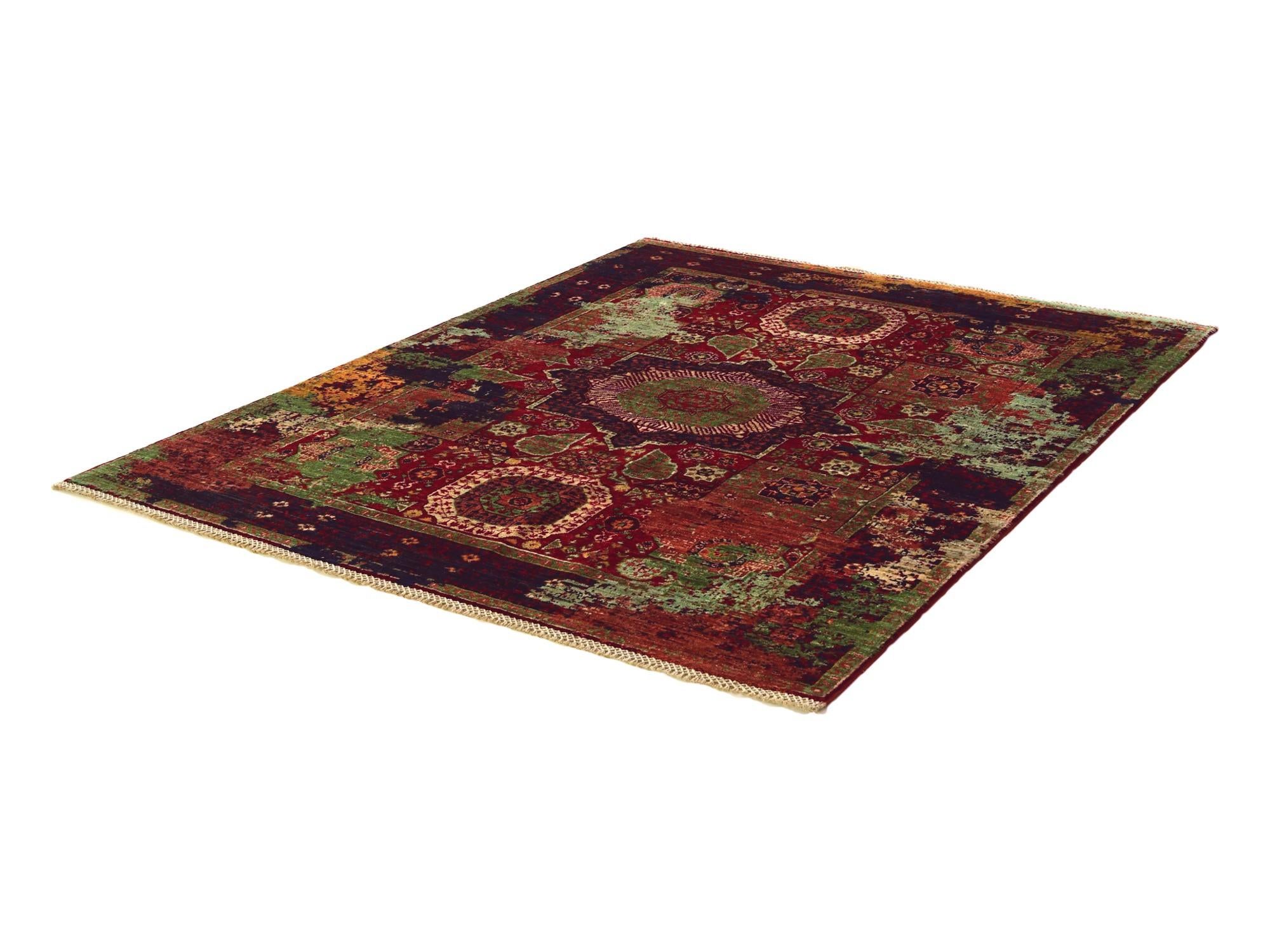 4' 11 x 6' 5 Hand Knotted Mamluk Ziegler Rug