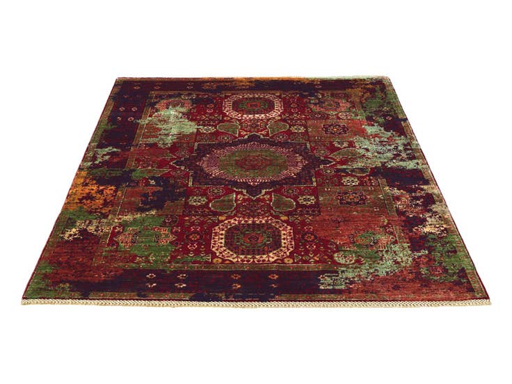Detail image of 4' 11 x 6' 5 Hand Knotted Mamluk Ziegler Rug
