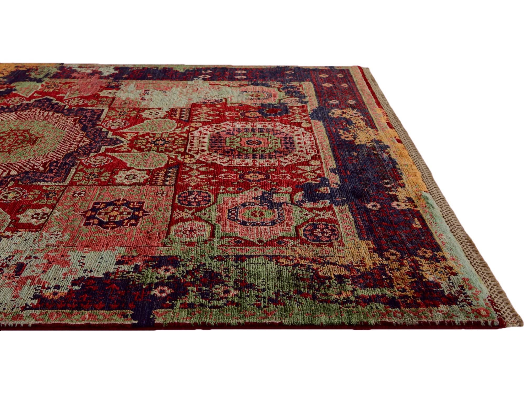 4' 11 x 6' 5 Hand Knotted Mamluk Ziegler Rug