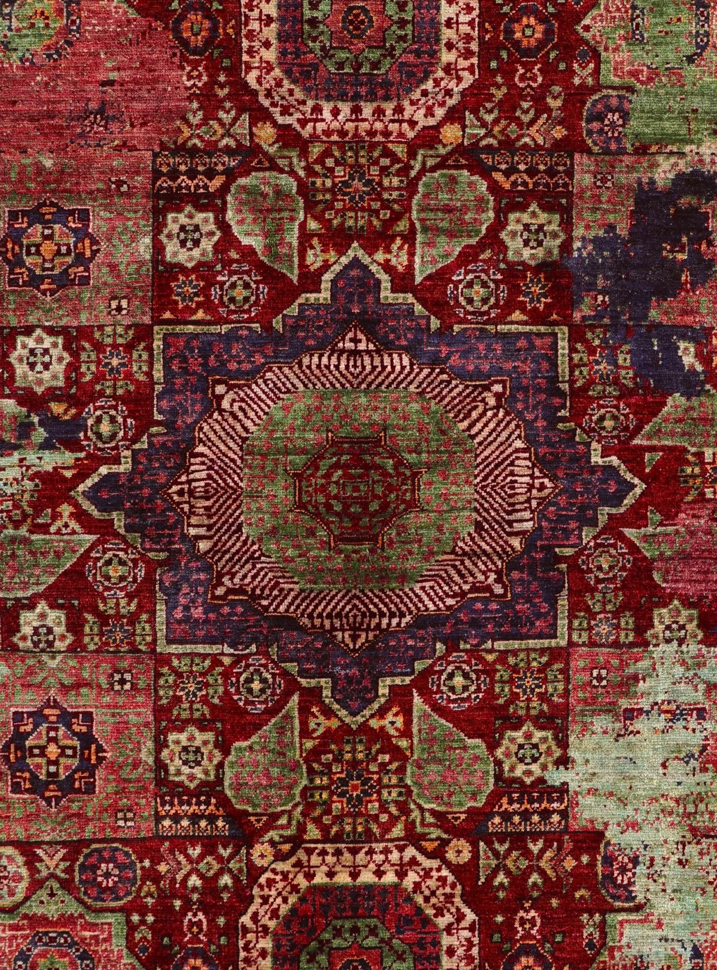 4' 11 x 6' 5 Hand Knotted Mamluk Ziegler Rug