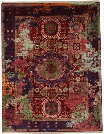 4' 11 x 6' 5 Hand Knotted Mamluk Ziegler Rug
