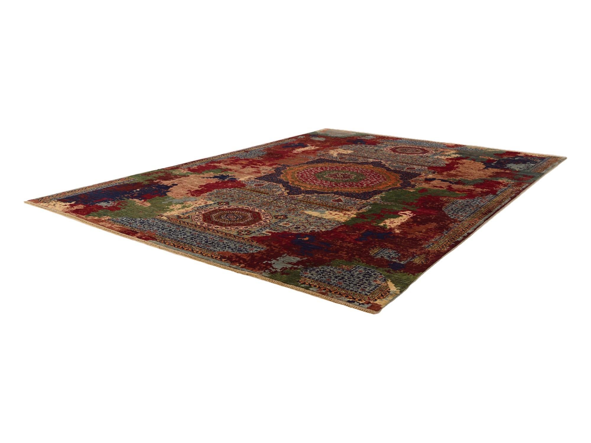 9' 11 x 13' 5 Hand Knotted Mamluk Ziegler Rug