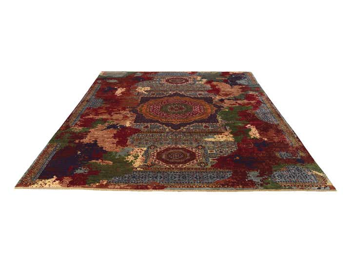 9' 11 x 13' 5 Hand Knotted Mamluk Ziegler Rug
