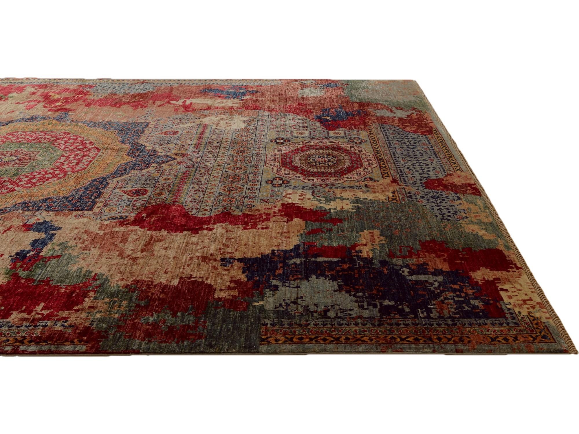 9' 11 x 13' 5 Hand Knotted Mamluk Ziegler Rug