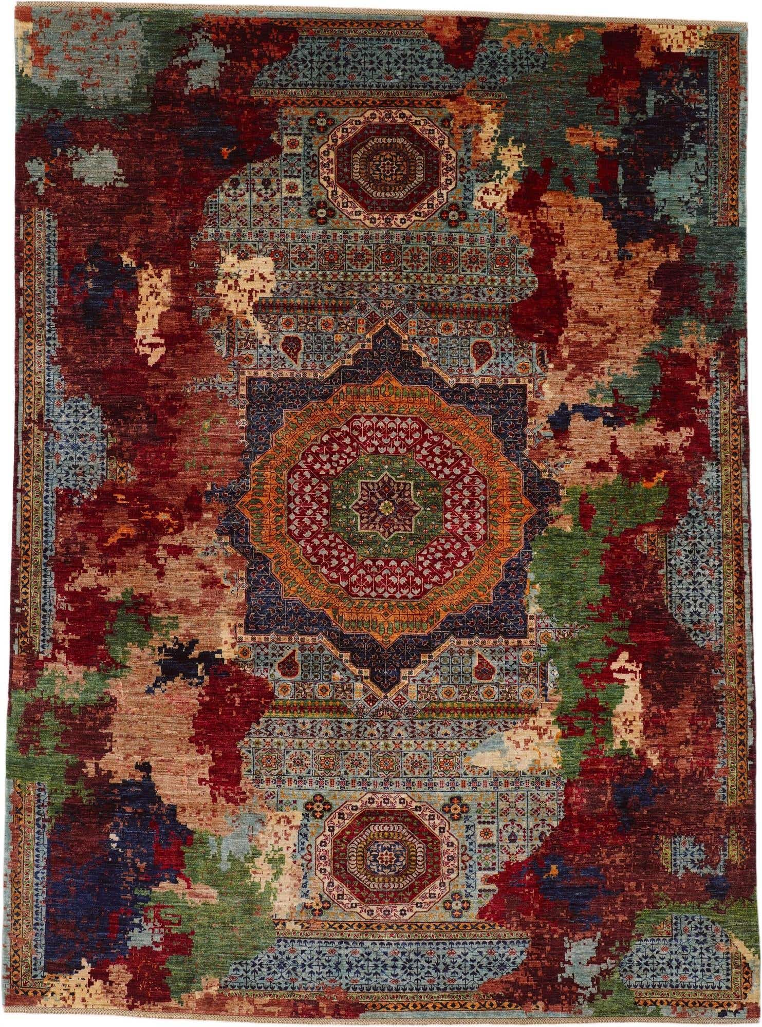 9' 11 x 13' 5 Hand Knotted Mamluk Ziegler Rug