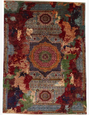 9' 11 x 13' 5 Hand Knotted Mamluk Ziegler Rug