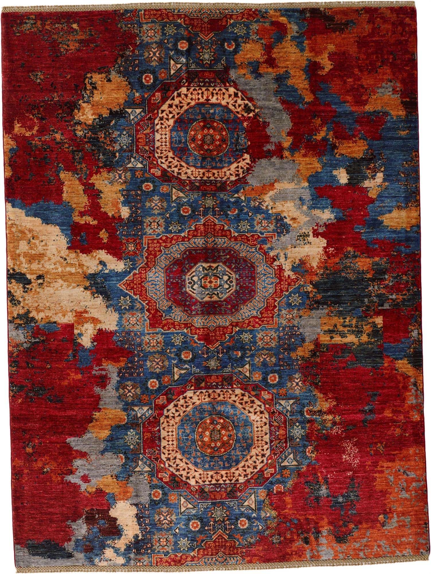 6' x 8' Hand Knotted Mamluk Ziegler Rug