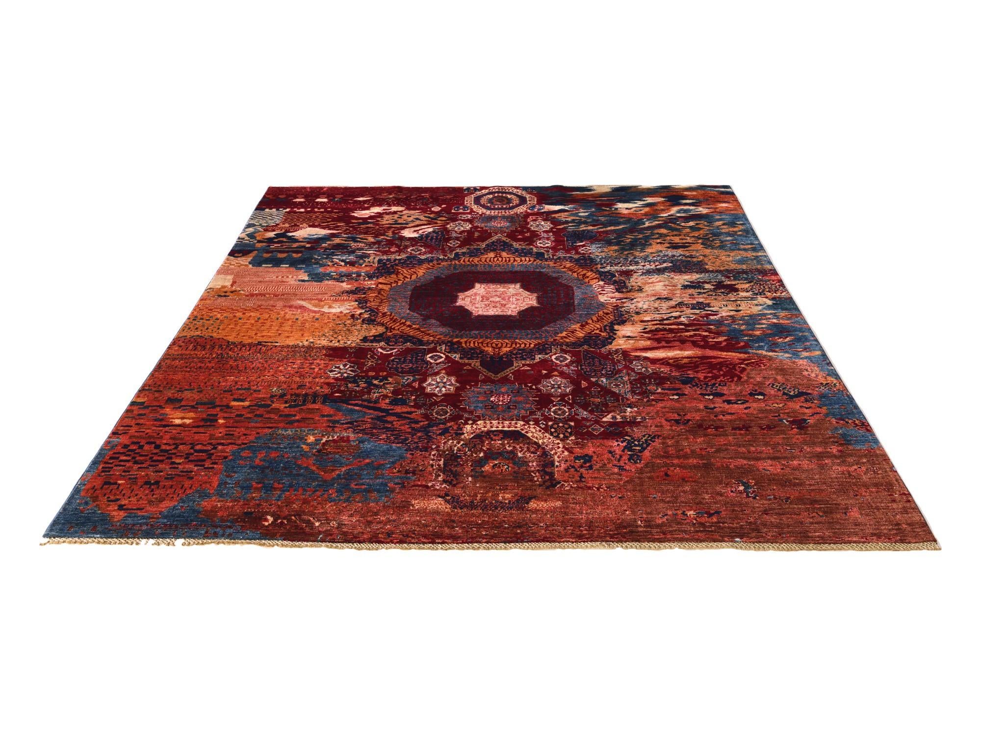8' x 9' 6 Hand Knotted Mamluk Ziegler Rug
