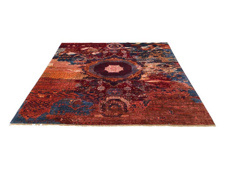 Detail image of 8' x 9' 6 Hand Knotted Mamluk Ziegler Rug