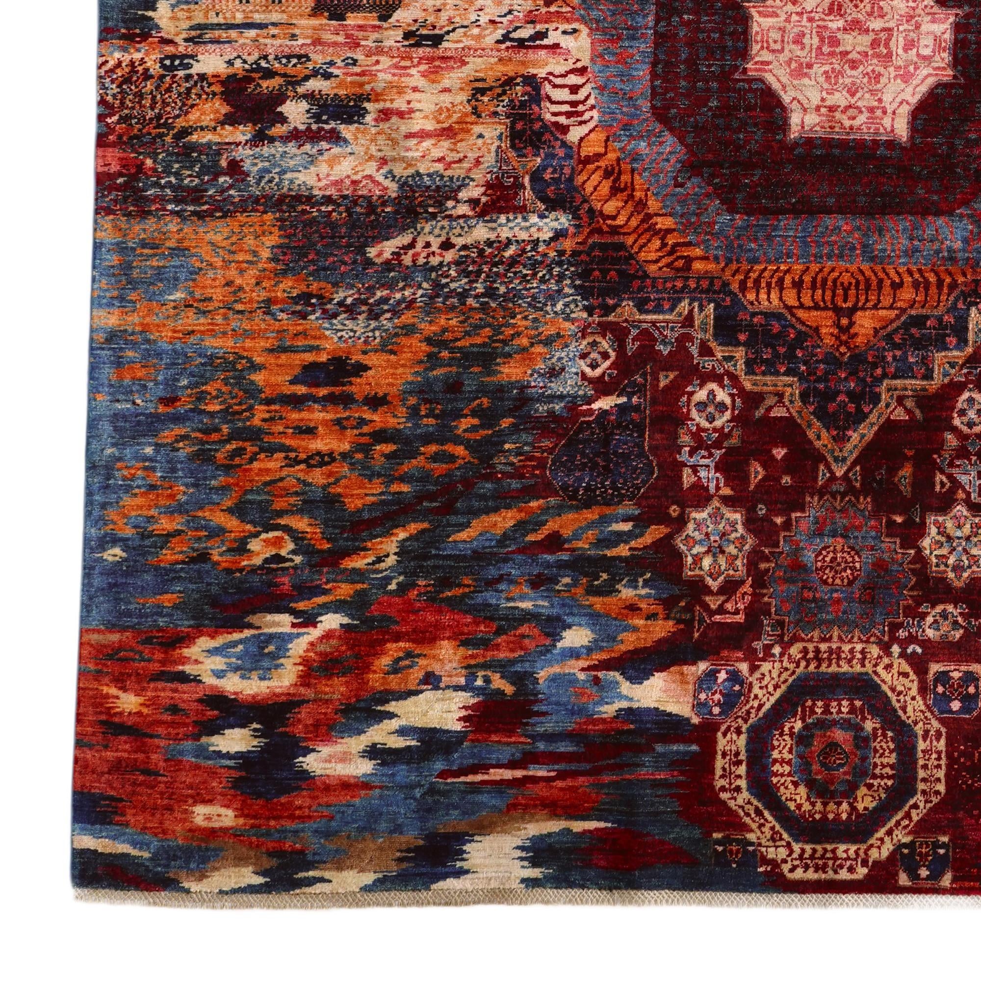8' x 9' 6 Hand Knotted Mamluk Ziegler Rug