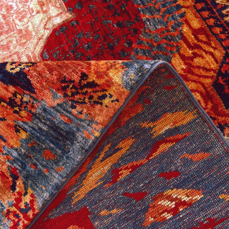 Detail image of 8' x 9' 6 Hand Knotted Mamluk Ziegler Rug