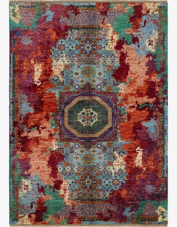 5' 9 x 8' Hand Knotted Mamluk Ziegler Rug