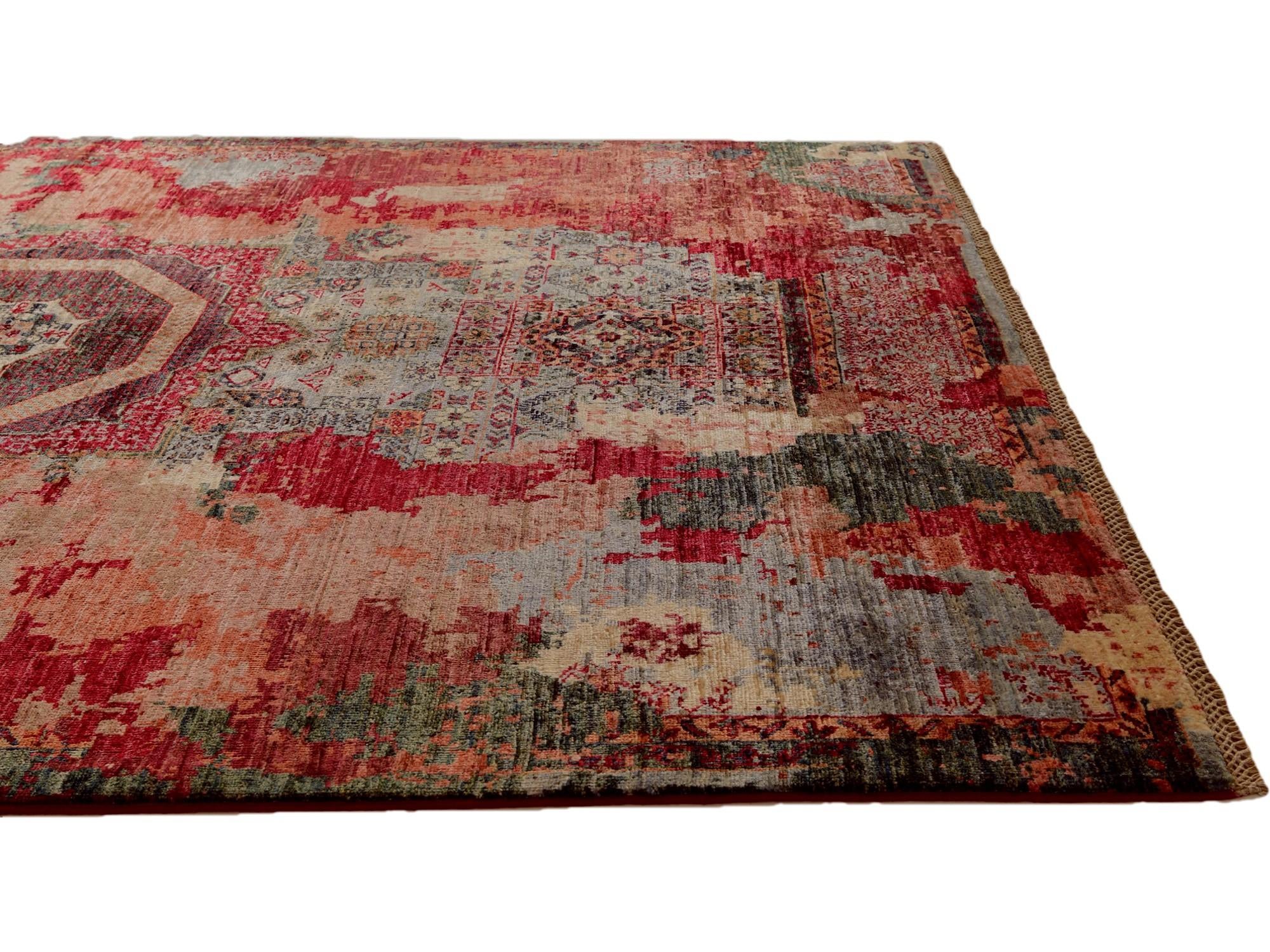 5' 9 x 8' 6 Hand Knotted Mamluk Ziegler Rug
