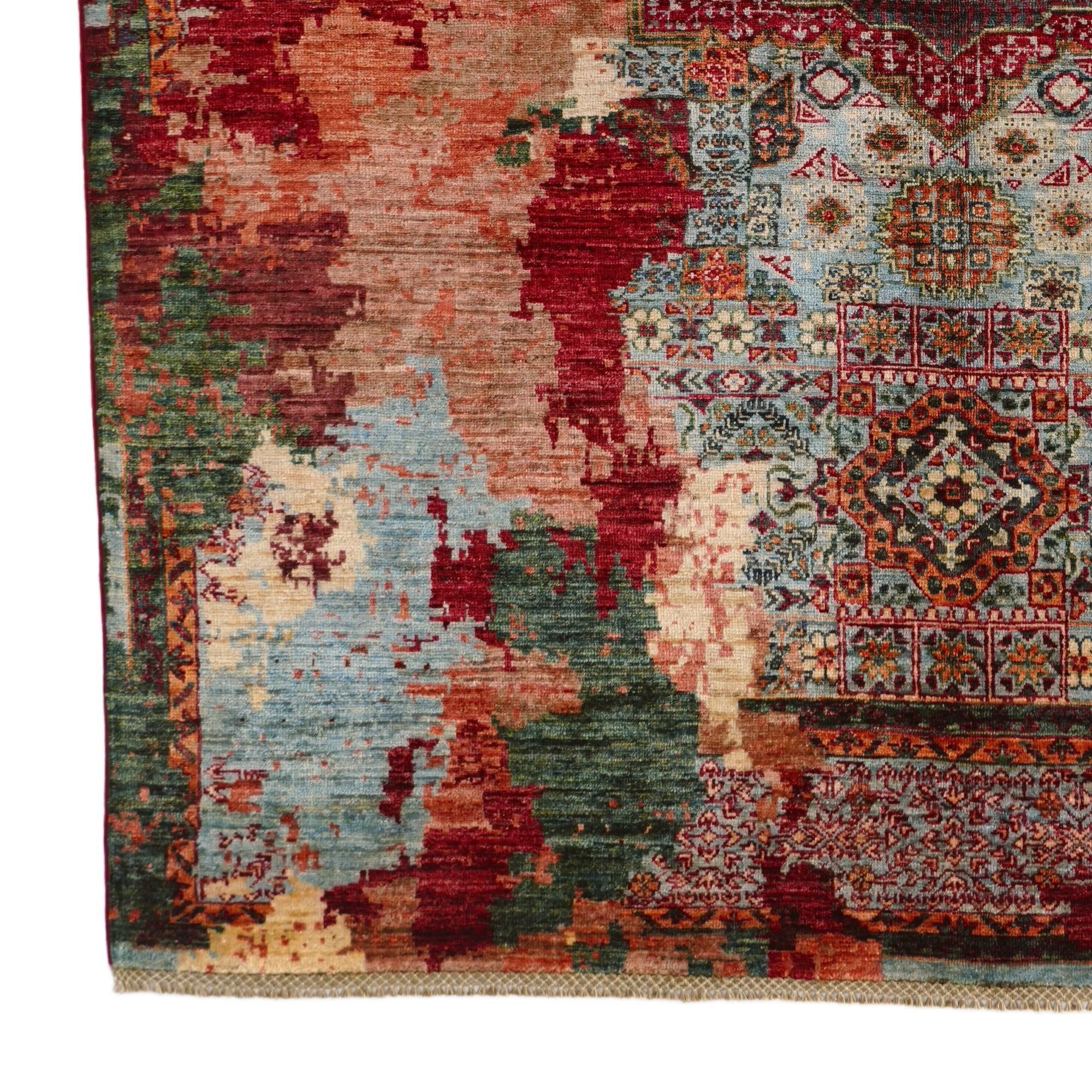 5' 9 x 8' 6 Hand Knotted Mamluk Ziegler Rug